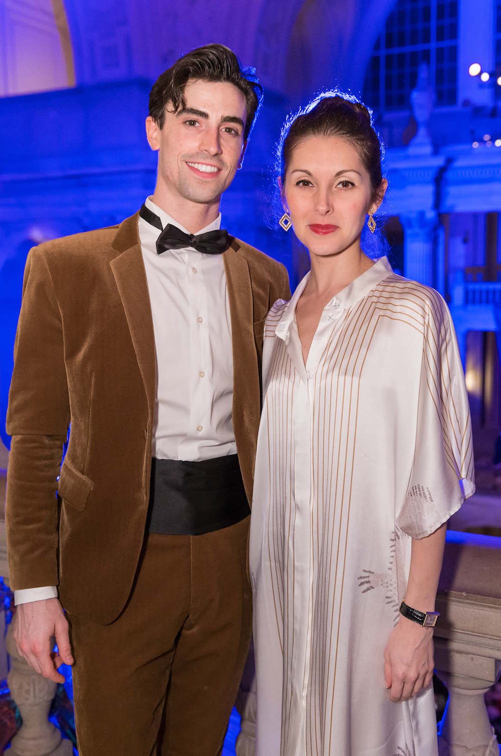 Joseph Walsh and Lauren Strongin at the 2016 opening night gala's after party