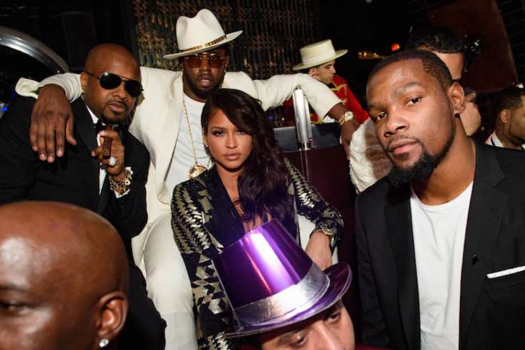 Jermaine Dupri, Diddy, Cassie and Kevin Durant attended the Sean “Diddy” Combs and CÎROC Ultra Premium Vodka After Party at Lavo Casino Club.