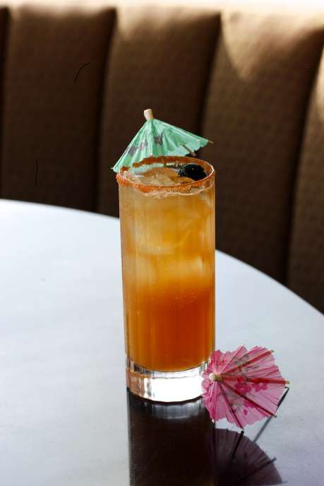 Buckhead Diner's new cocktail Tiki Thai takes away the winter blues. 