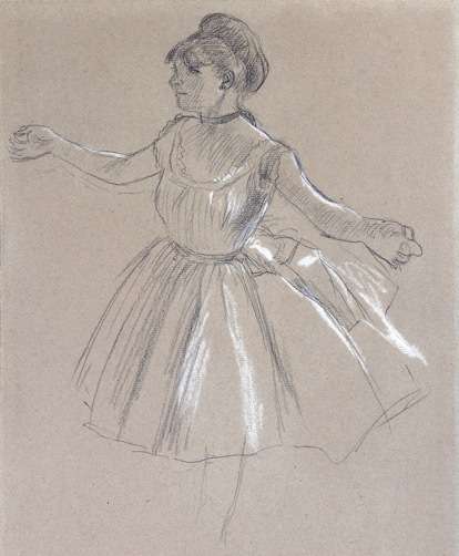 Degas drawing at the JIll Newhouse Gallery