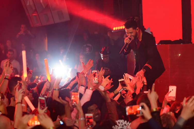 The Weeknd performs at Marquee.