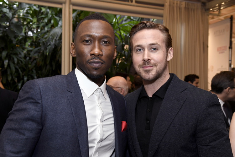 LOS ANGELES, CA - JANUARY 07: Actors Mahershala Ali (L) and Ryan Gosling attend The BAFTA Tea Party at Four Seasons Hotel Los Angeles at Beverly Hills on January 7, 2017 in Los Angeles, California. (Photo by Frazer Harrison/BAFTA LA/Getty Images for BAFTA LA)