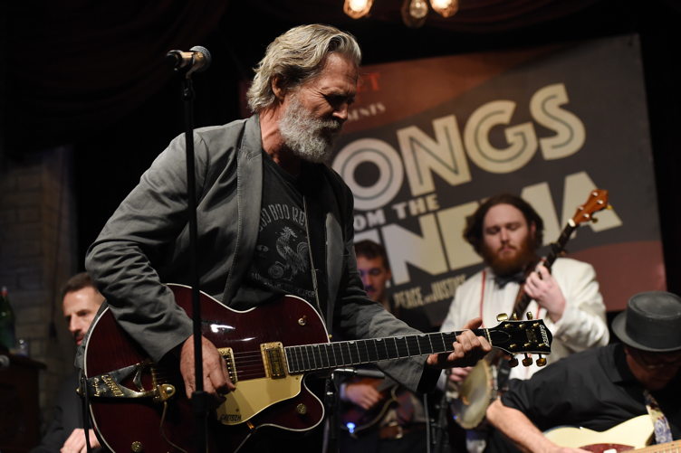 Jeff Bridges performs at BOVET 1822 & Artists for Peace and Justice Present "Songs From the Cinema" Benefit on February 23, 2017