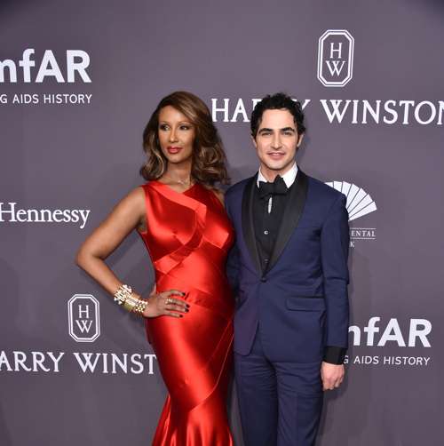 Iman attends the 19th Annual amfAR New York Gala at Cipriani Wall Street on February 8, 2017 in New York City.