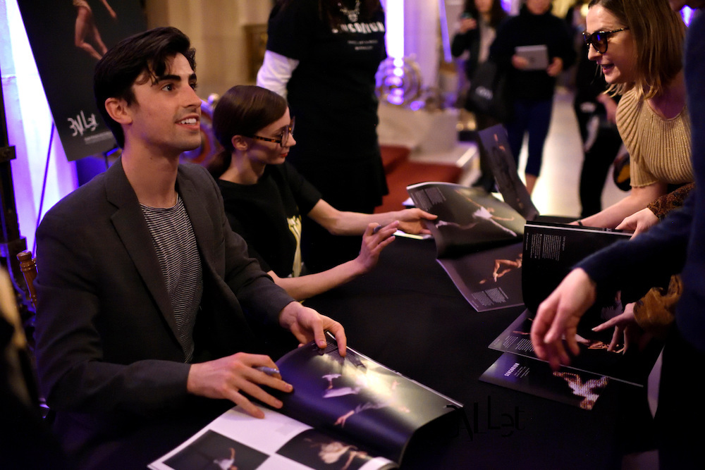 Dancers Joseph Walsh and Maria Kochetkova sign copies of the Look Book during last year Sensorium event. 