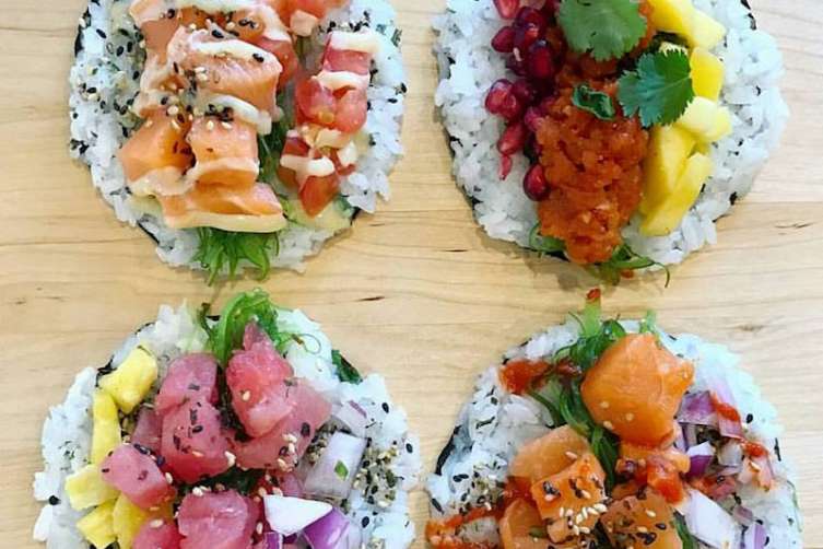 Sushi burritos at Tail & Fin