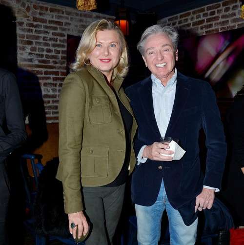 Liliana Cavendish, Geoffrey Bradfield==Jean Shafiroff hosts Surprise Party for Patrick McMullan==49 West 20th Street, NYC==March 17, 2017==©Patrick McMullan==photo - Patrick McMullan/PMC== ==