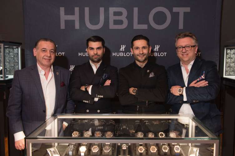 The teams from Hublot North America and Geneva Seal.