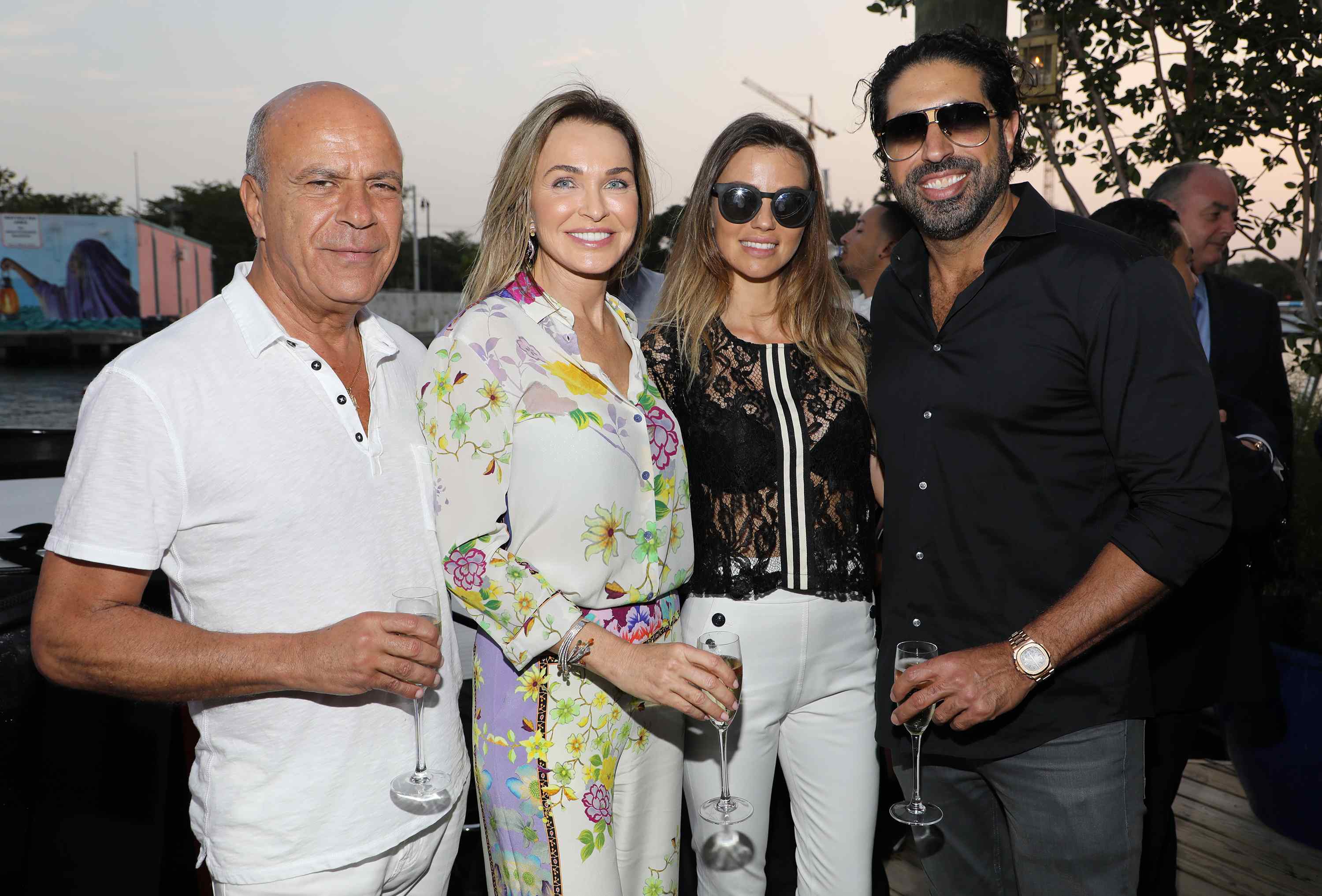MIAMI, FL - APRIL 6: Benny Shahtai, Stacey Shabtai, Marianne Dieterich and Tommy Kato are seen at the Haute Living and Ulysse Nardin Collectors Dinner at Seaspice on April 6, 2017 in Miami, Florida. (Photo by Alexander Tamargo/Getty Images