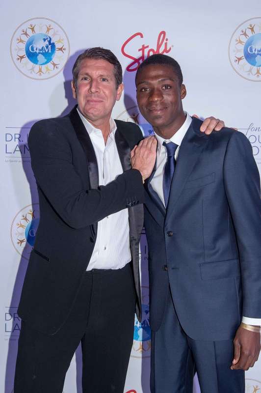Micheal Capponi and Kesney Philippe attend 2nd Annual Global Empowerment Mission Gala at 1 Hotel South Beach