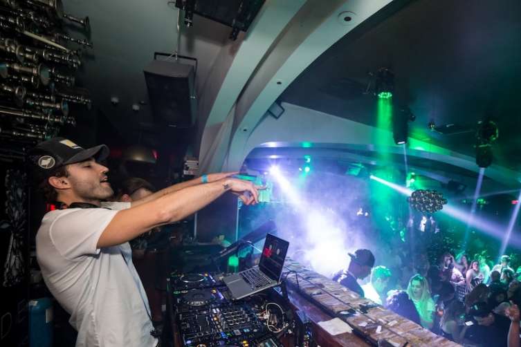 Brody Jenner takes over the DJ booth at Hyde Bellagio.