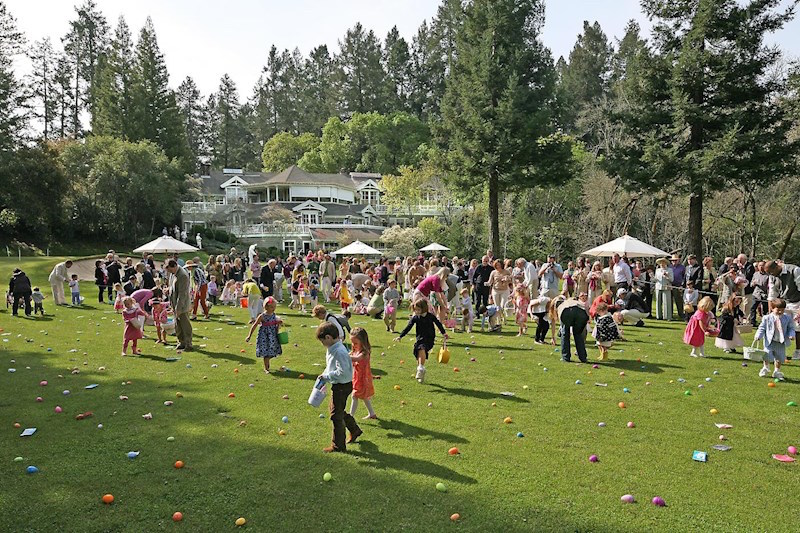 Last year's Easter egg hunt at Meadowood