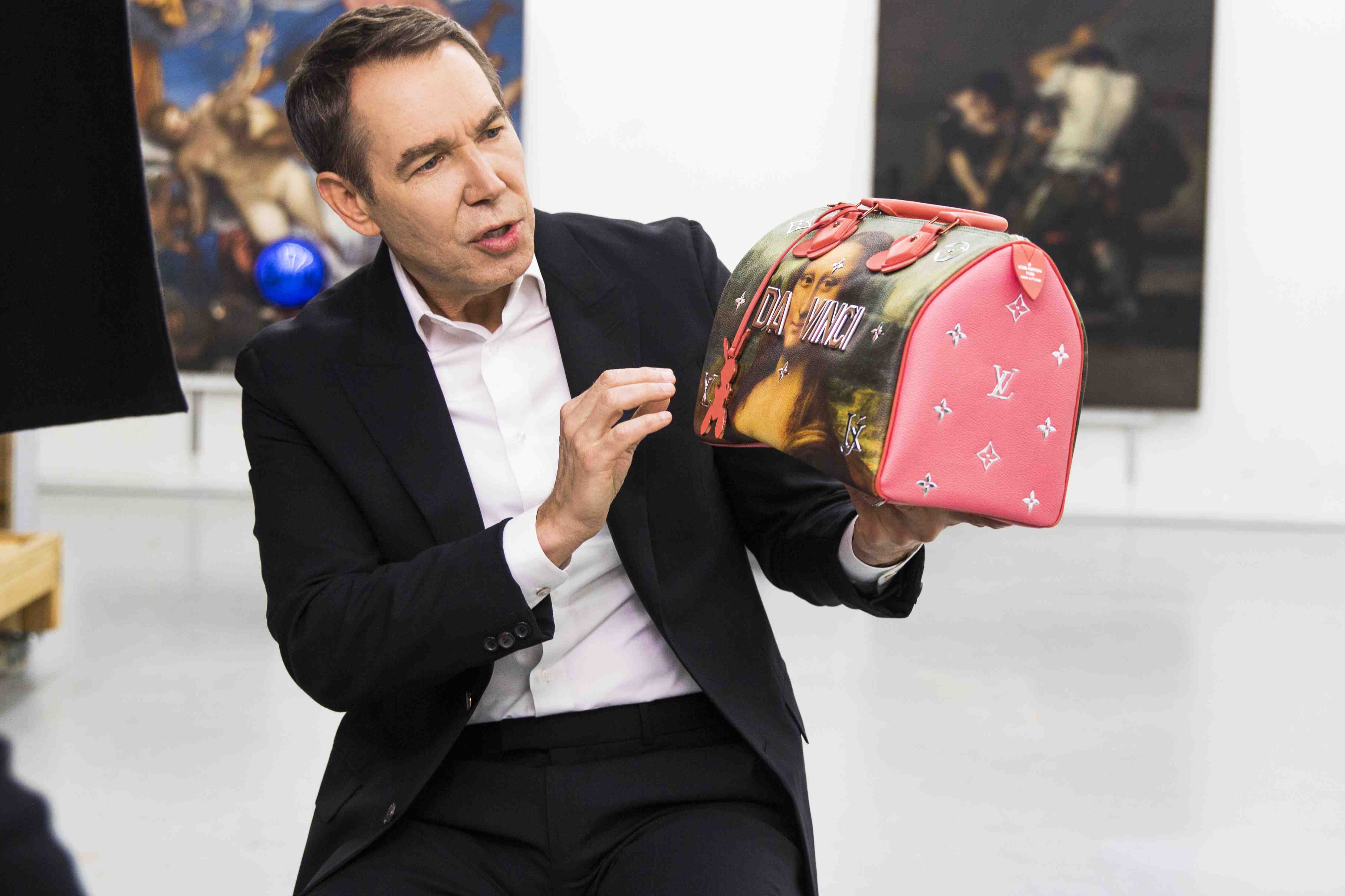 Jeff Koons  Louis Vuitton Da Vinci bag (signed and dated by Jeff