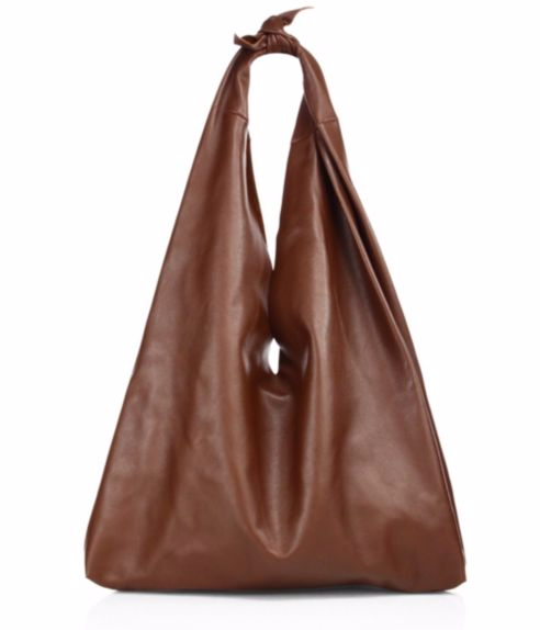 The Row Bindle Knotted Leather Hobo Bag
