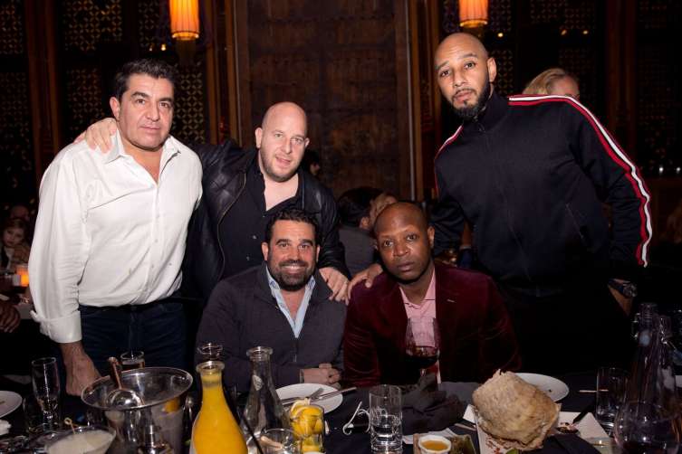 Paolo Zampolli, Noah Tepperberg, Swizz Beatz, Benny Pough & Seth Semilof (clockwise)