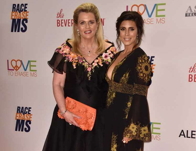 Host Nancy Davis and honoree Jamie-Lynn Sigler attend the 24th Annual Race To Erase MS Gala 
