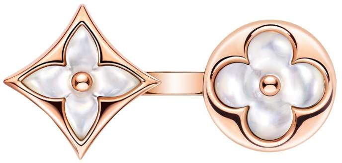 Q9J81BK RING PINK GOLD WHITE MOTHER-OF-PEARL $3600
