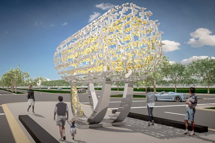 Rendering of the Freedom Sculpture 