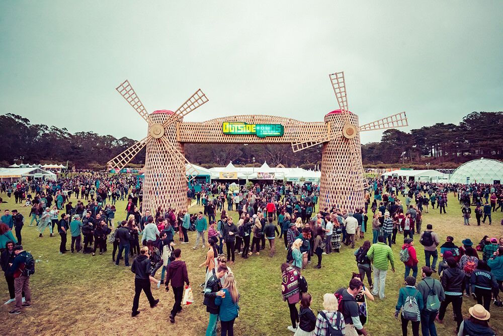 Windmills have become the iconic symbol of the Outside Lands music festival