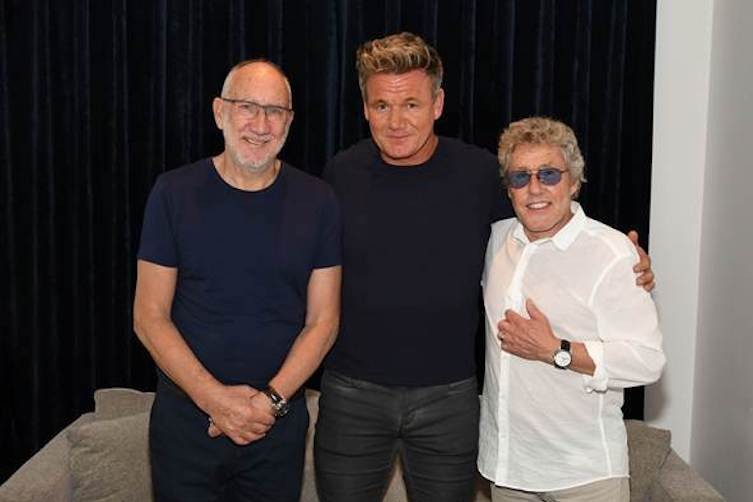 Gordon Ramsay with The Who.