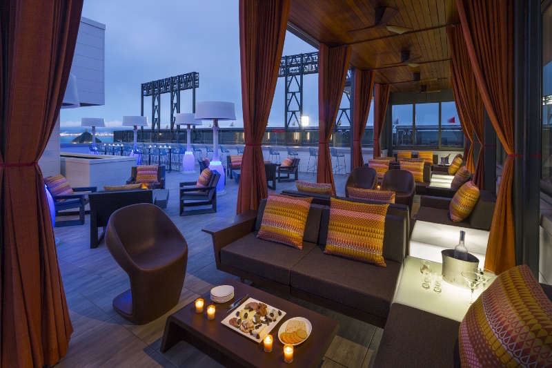 The rooftop bar at Hotel VIA