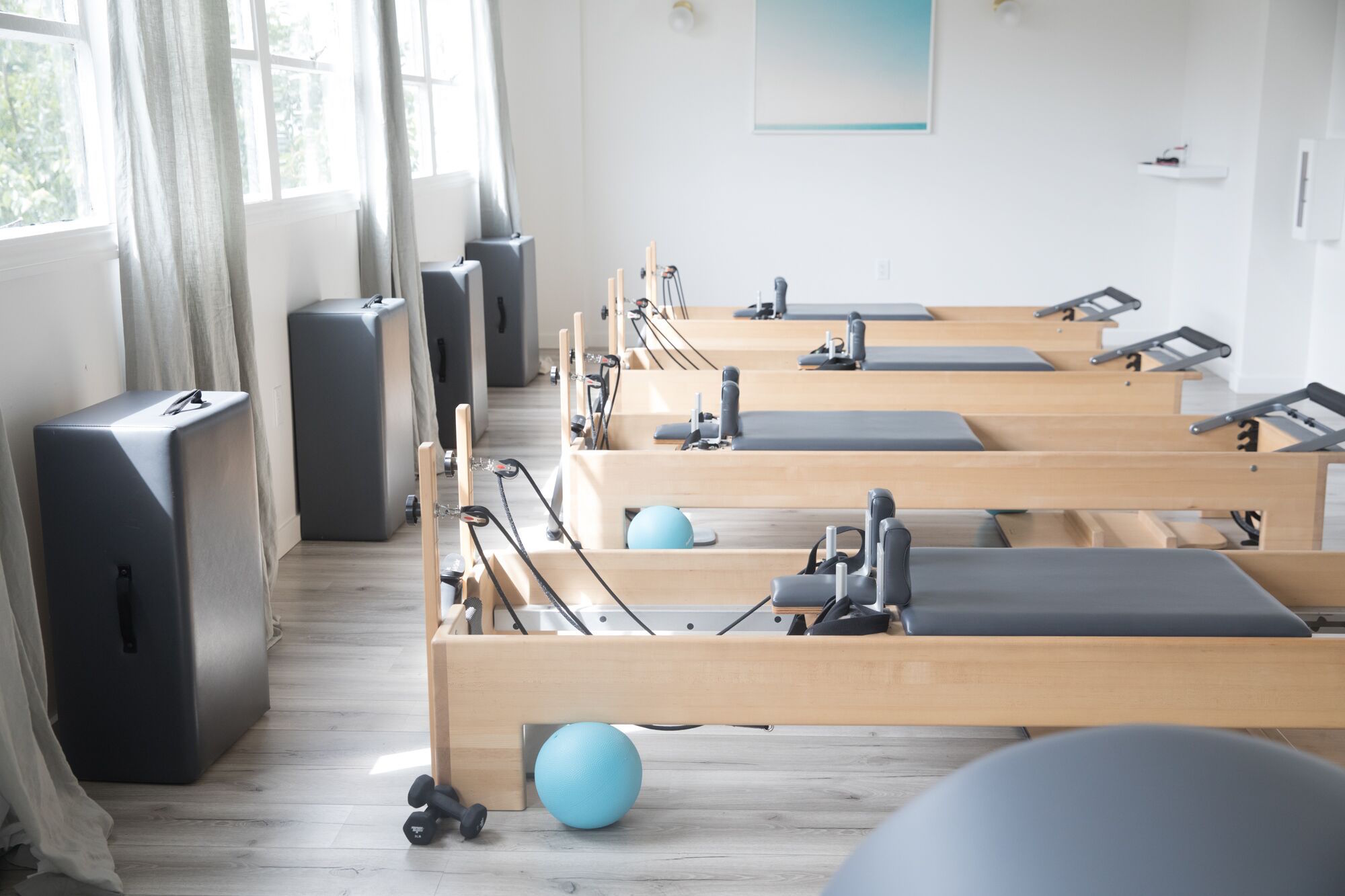 The private pilates room upstairs at MNTStudio