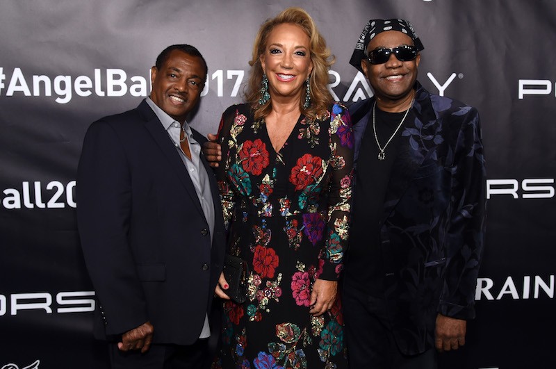  (L-R) Robert Kool Bell, Denise Rich, and Ronald Bell, of Kool & The Gang 