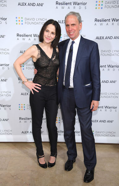 Mary-Louise Parker and CEO, David Lynch Foundation Bob Roth Foundation)