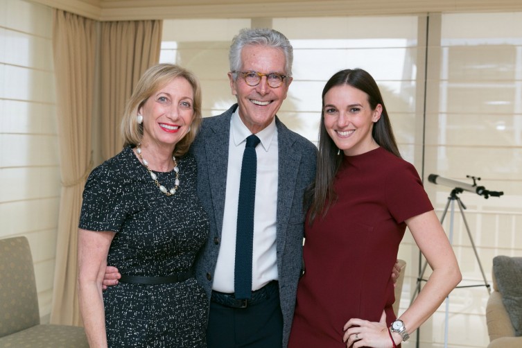 Eileen Berman (left) and Jay Bauer with Board of Directors Vice President Alana Faintuch