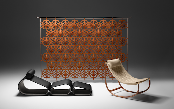 Louis Vuitton's New Swinging, Fur-Lined Chair at Design Miami