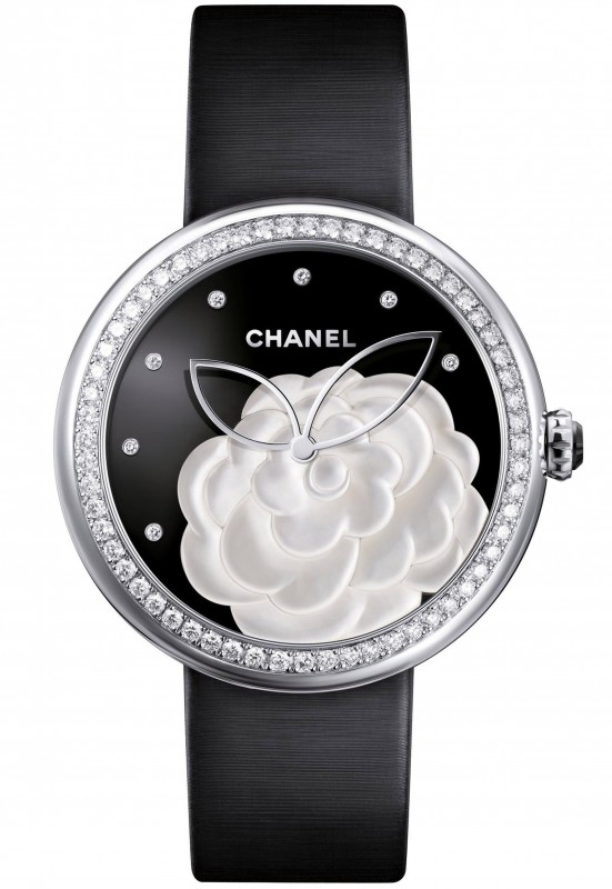 Chanel Mademoiselle Privé Camélia Nacré Watch