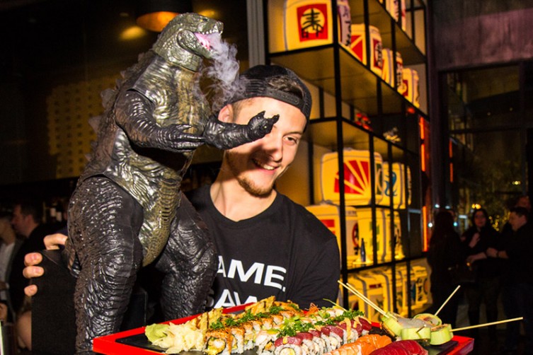 This Outrageous Godzilla Sushi Platter Includes A Roll Called El Chapo