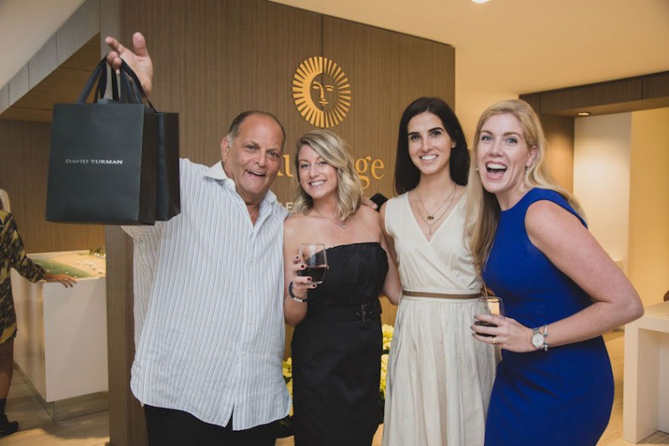 Steven G., Melissa Nelson, Erica Guzman, Courtney Greene at Auberge Beach Residences & Spa Fort Lauderdale’s wine tasting hosted in partnership with David Yurman.