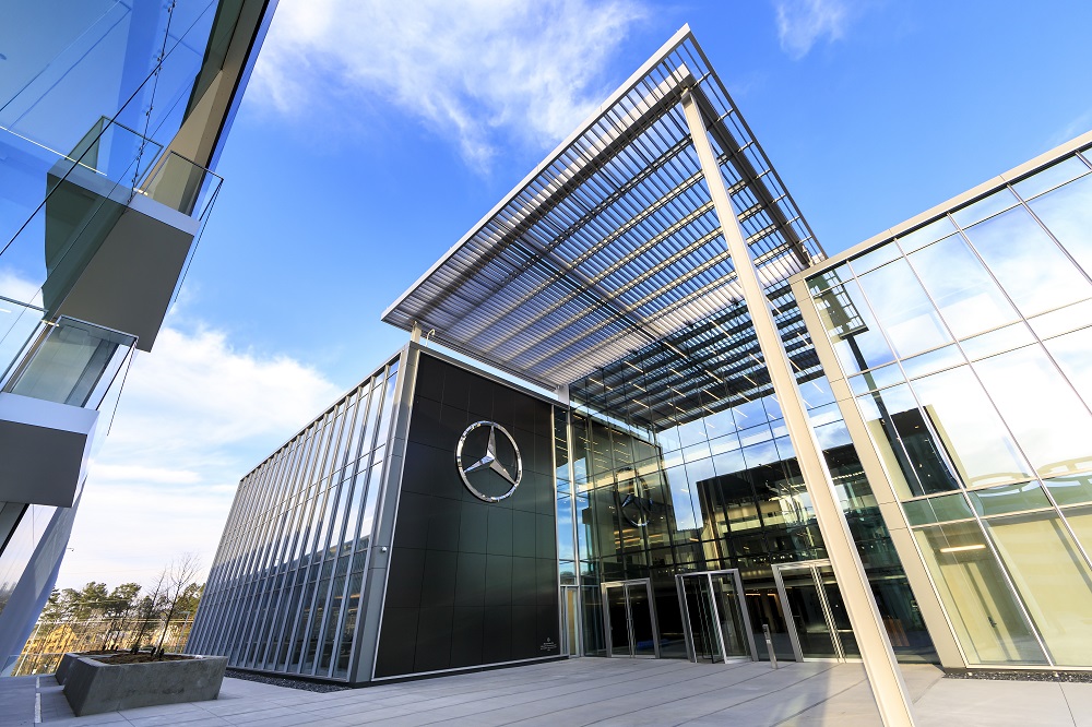 General images of the new Mercedes-Benz USA corporate headquarters on March 15, 2019 in Sandy Springs, GA. (Paul Abell/Abell Images for Mercedes-Benz USA)
