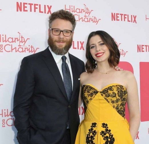 Seth Rogen and Lauren Miller attend their Hilarity For Charity at Hollywood Palladium 