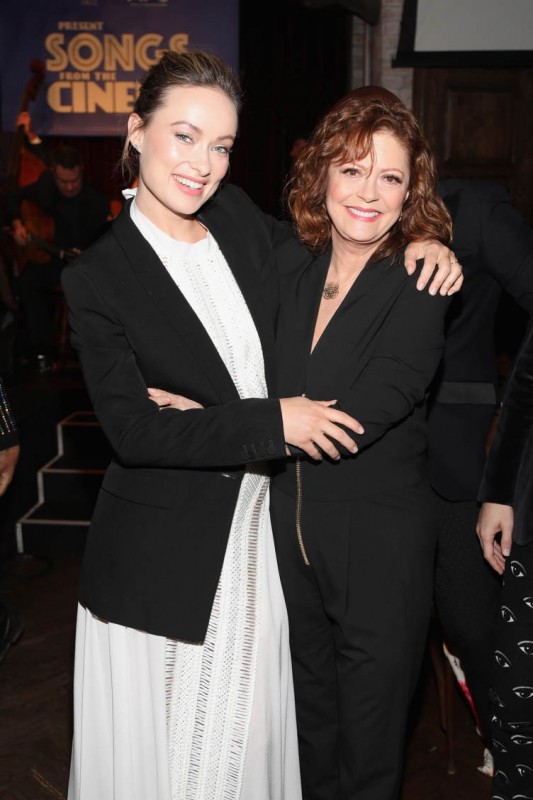 Olivia Wilde and Susan Sarandon attend BOVET 1822 &; Artists for Peace and Justice Present Songs From The Cinema Benefit 