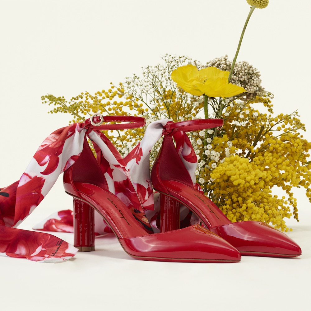 ferragamo floral shoes