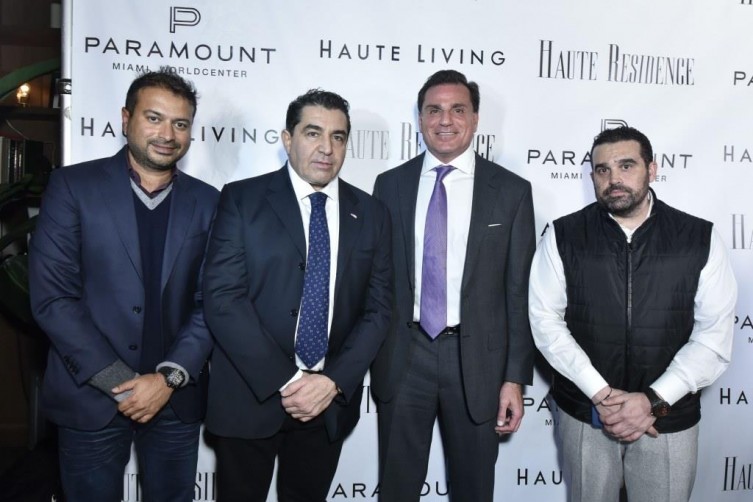 Kamal Hotchandani, Paolo Zampolli, Dan Kodsi and Seth Semilof / Photo by Eugene Gologursky/Getty Images for Haute Living