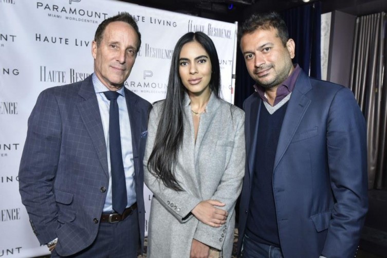 Richard Steinberg, Deyvanshi Masrani and Kamal Hotchandani / Photo by Eugene Gologursky/Getty Images for Haute Living