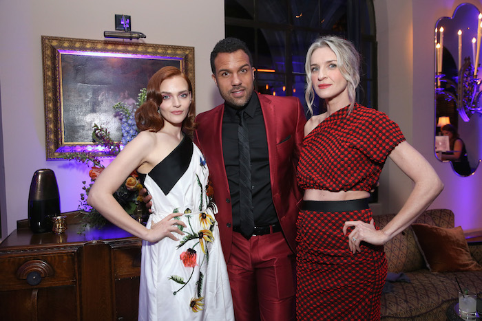 Madeline Brewer, O-T Fagbenle, and Ever Carradine attend the premiere of Hulu's "The Handmaid's Tale" Season 2 at Chateau Marmont on April 19, 2018 in Los Angeles, California. (Photo by Phillip Faraone/Getty Images for Hulu)