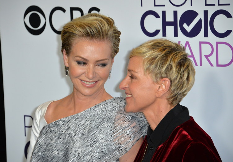 De Rossi with partner Ellen DeGeneres 