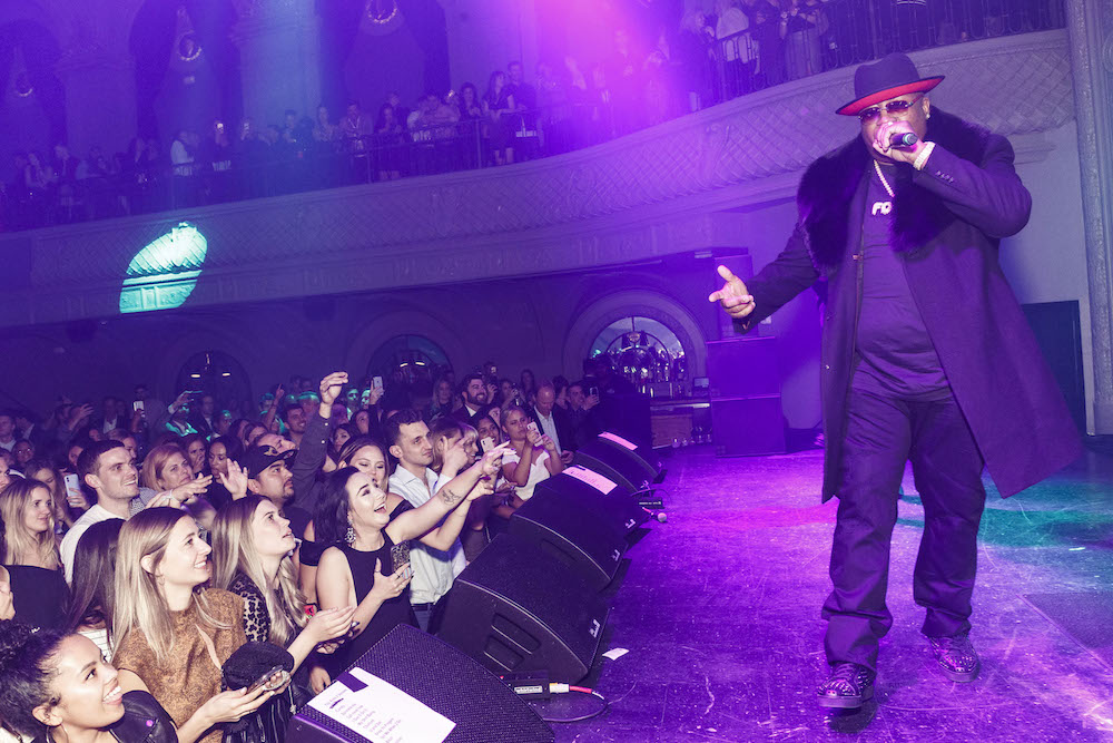 E-40 performs at a recent party at August Hall 