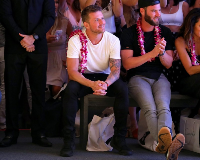 Ryan Phillippe attends the front row of MIKOH Resort 2019 Runway Show at The Paraiso Tent 