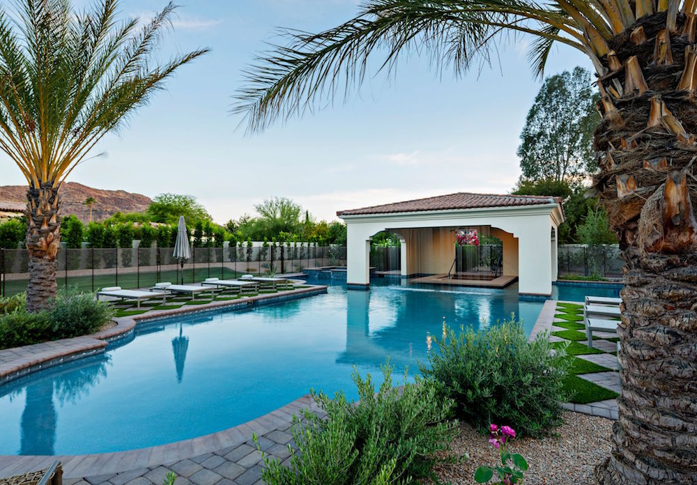The resort-style pool 