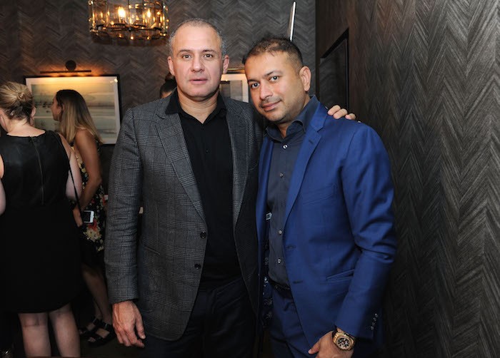 Ronn Torossian and Kamal Hotchandani attend the Haute Living and Real Is A Diamond celebration of Olivia Culpo's New York Cover during New York Fashion Week at Scarpetta, New York on September 6, 2018 in New York City. 