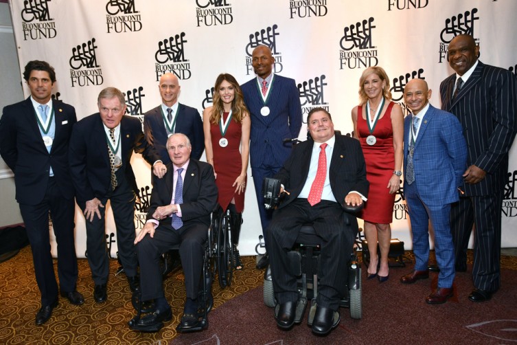 Honorees with Nick and Marc Buoniconti at the 33rd Annual Great Sports Legends Dinner,
