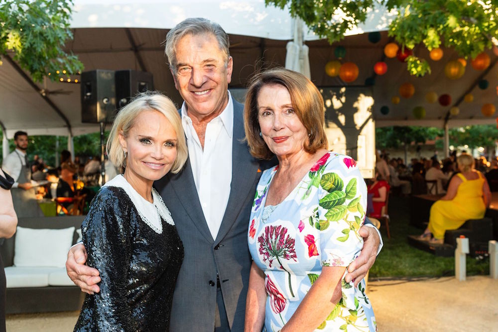 Kristin Chenoweth and Paul and Nancy Pelosi at Arts for All gala