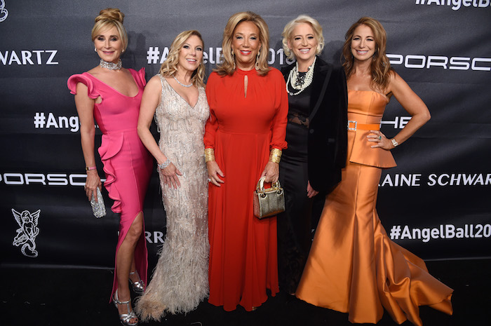Founder of Gabrielle's Angel Foundation, Denise Rich, Real Housewives of New York City Sonja Morgan, Ramona Singer, and Dorinda Medley, and Personality Jill Zarin attend the 2018 Angel Ball hosted by Gabrielle's Angel Foundation at Cipriani Wall Street on October 22, 2018 in New York City. 