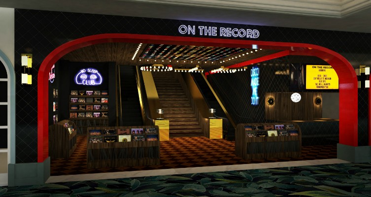 Rendering of the On The Record entryway.