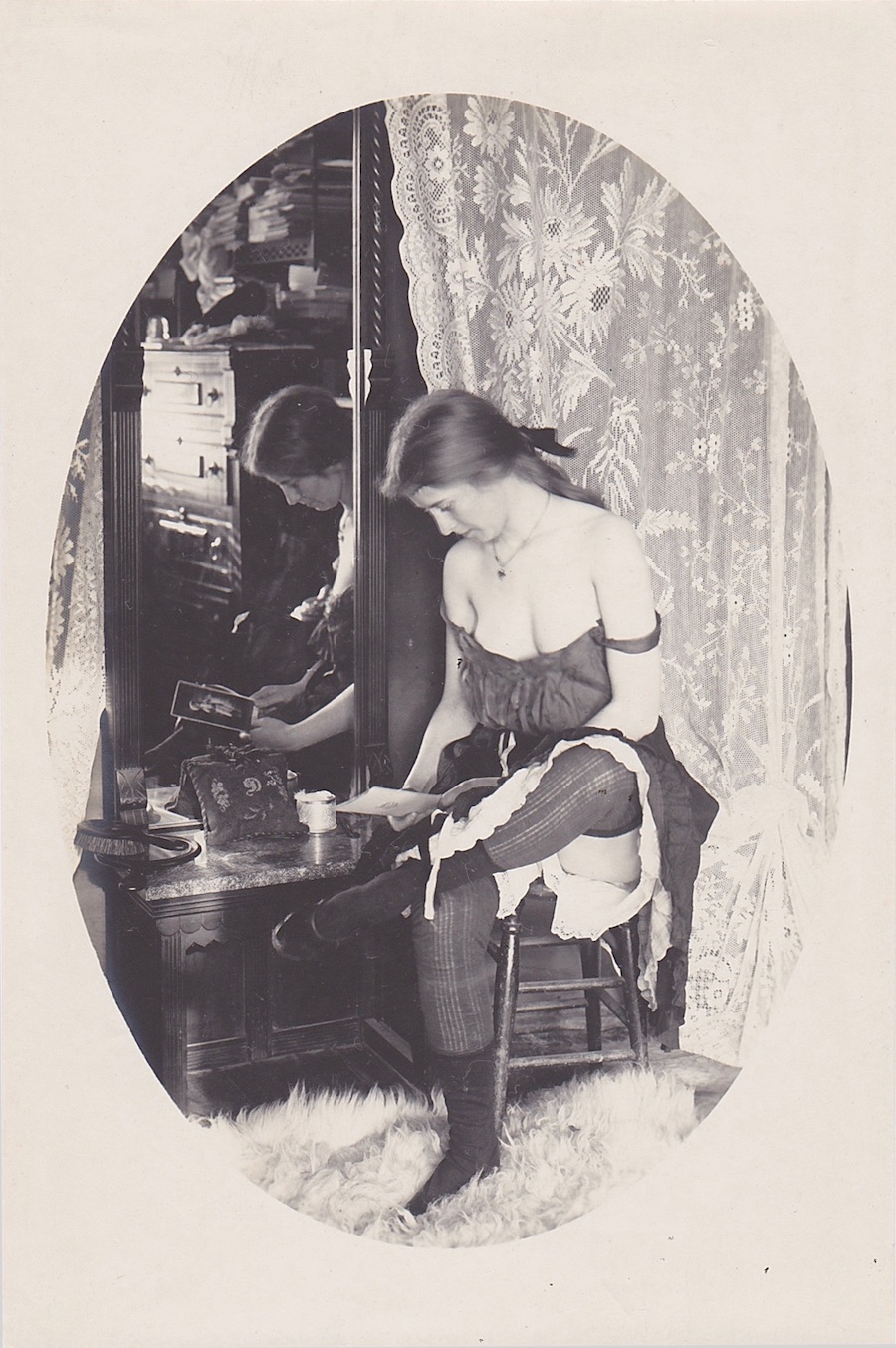 A working girl image from the exhibit